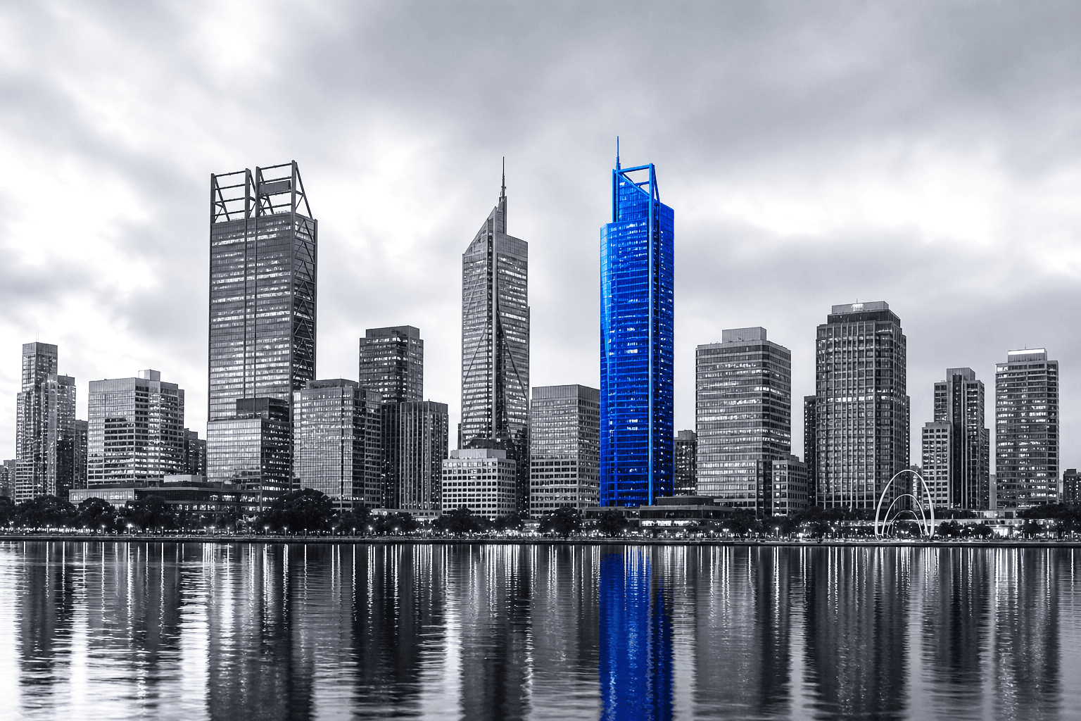 Perth city skyline